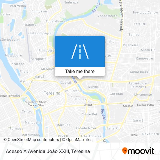 Acesso A Avenida João  XXIII map