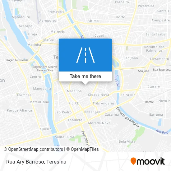 Rua Ary Barroso map