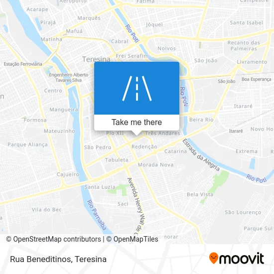 Rua Beneditinos map