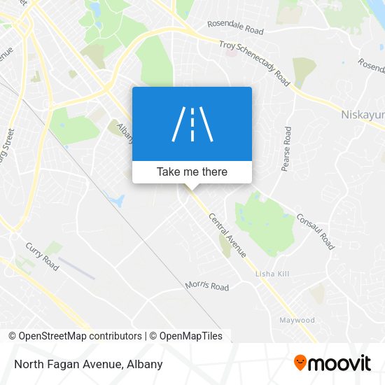 Mapa de North Fagan Avenue