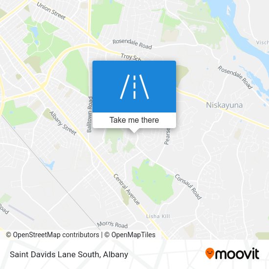 Mapa de Saint Davids Lane South