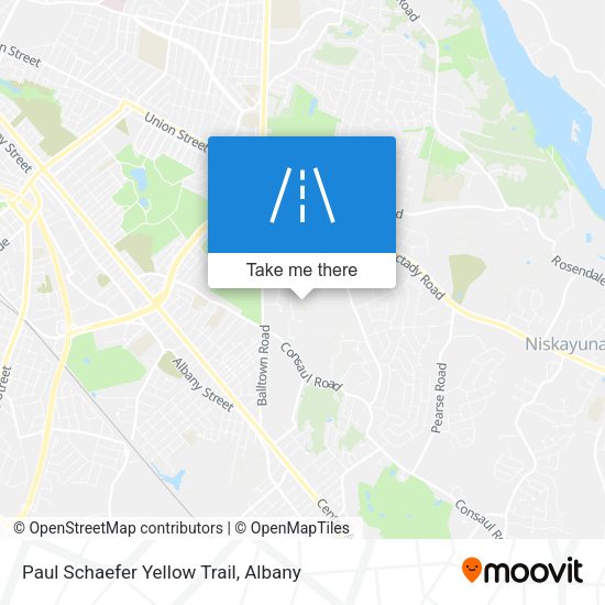 Paul Schaefer Yellow Trail map