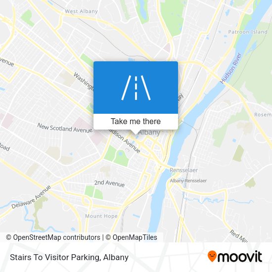Mapa de Stairs To Visitor Parking