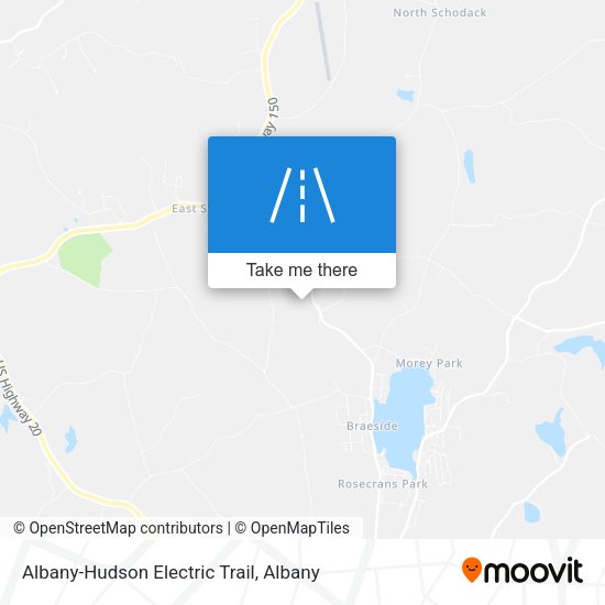 Mapa de Albany-Hudson Electric Trail