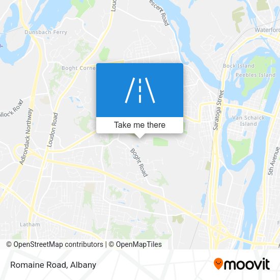 Mapa de Romaine Road