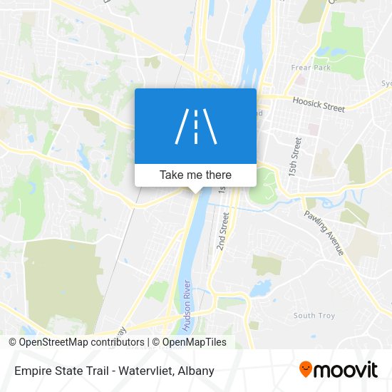 Empire State Trail - Watervliet map