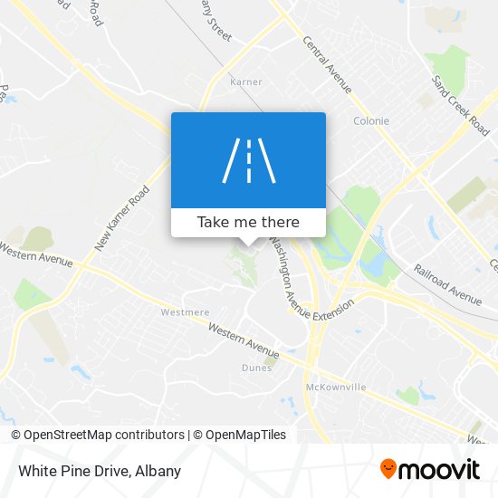 White Pine Drive map