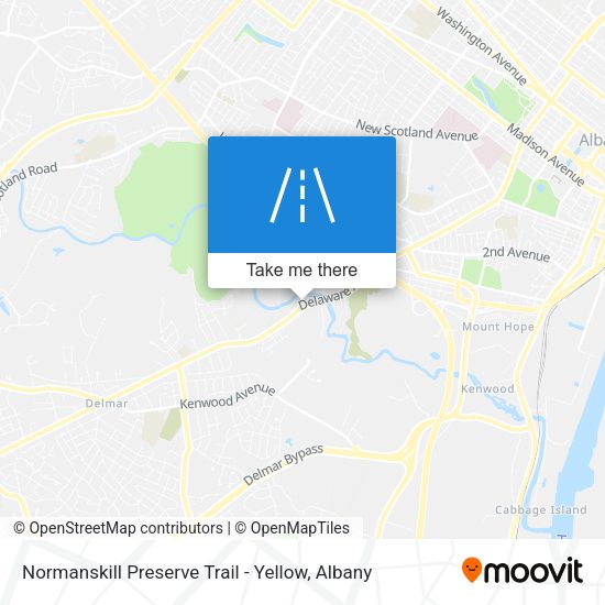 Normanskill Preserve Trail - Yellow map