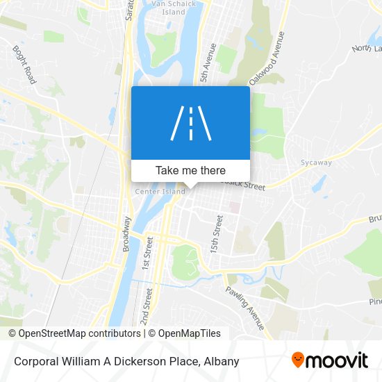 Corporal William A Dickerson Place map