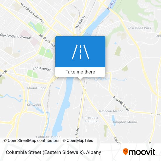 Columbia Street (Eastern Sidewalk) map