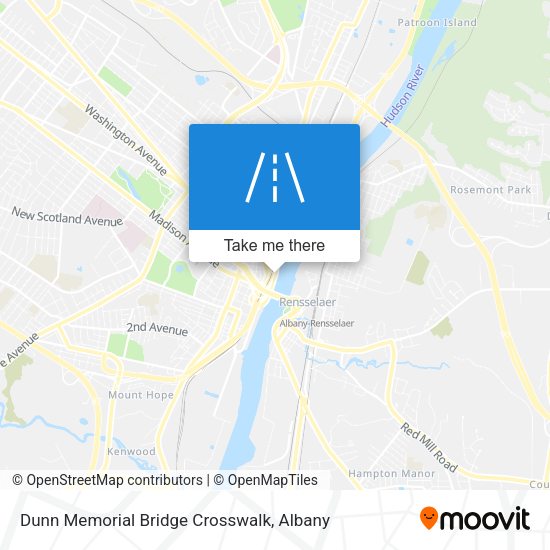 Dunn Memorial Bridge Crosswalk map