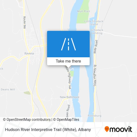 Hudson River Interpretive Trail (White) map