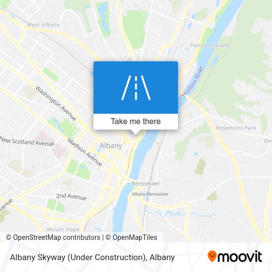 Albany Skyway (Under Construction) map