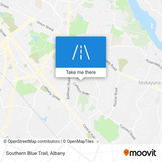 Southern Blue Trail map