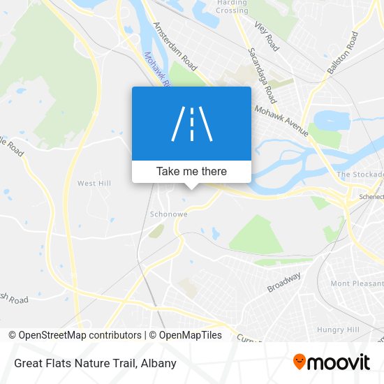 Mapa de Great Flats Nature Trail