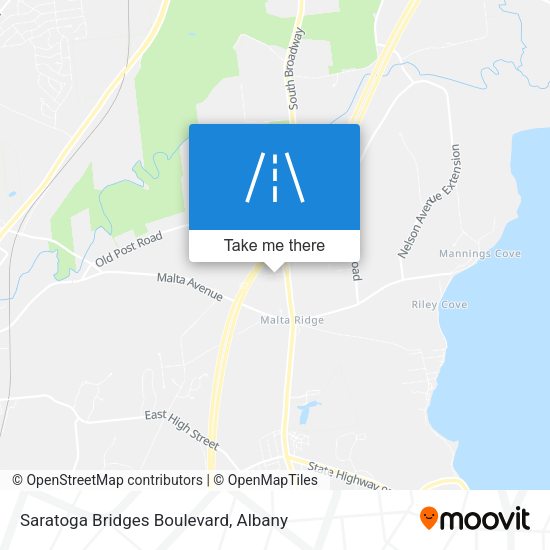 Saratoga Bridges Boulevard map