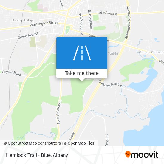 Mapa de Hemlock Trail - Blue
