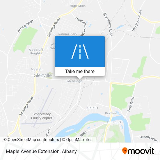 Maple Avenue Extension map