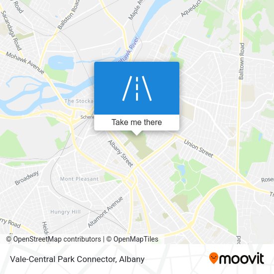 Vale-Central Park Connector map