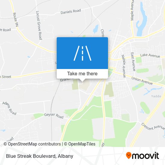 Mapa de Blue Streak Boulevard