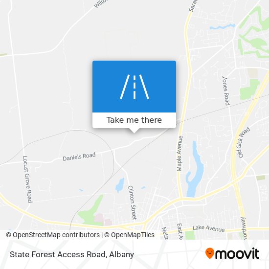 State Forest Access Road map