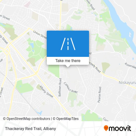 Mapa de Thackeray Red Trail