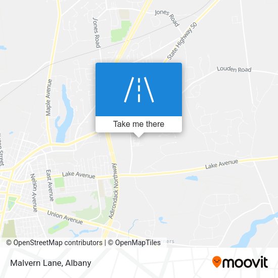 Mapa de Malvern Lane