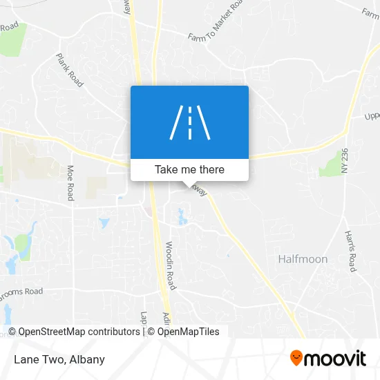 Lane Two map