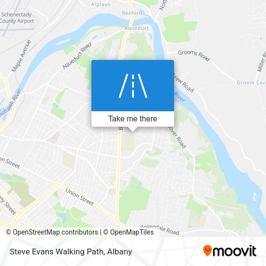 Steve Evans Walking Path map