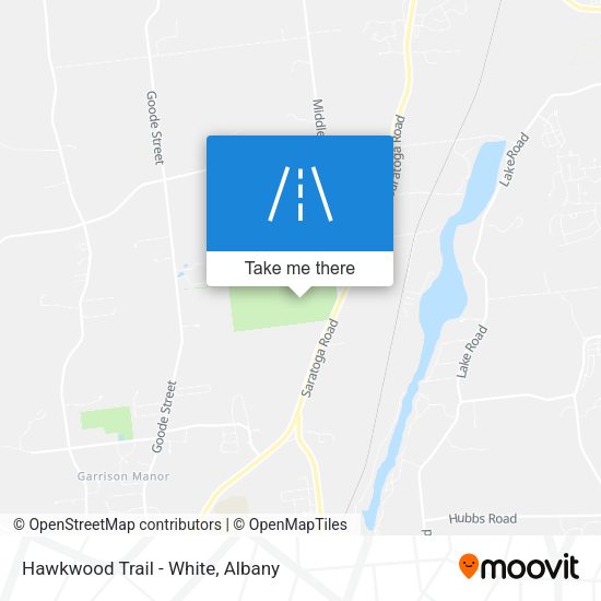 Mapa de Hawkwood Trail - White