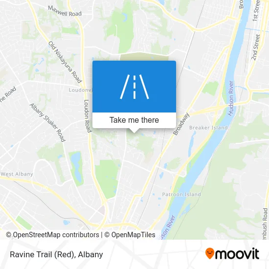 Ravine Trail (Red) map