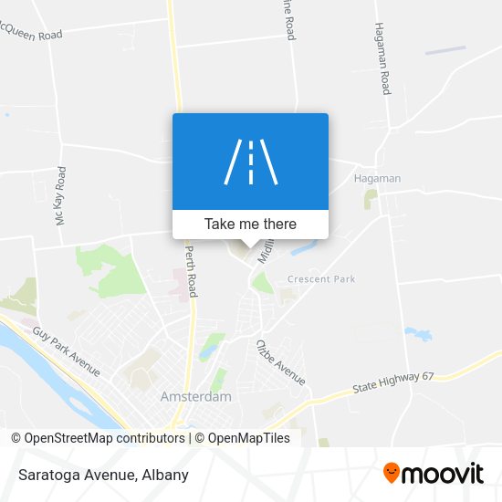 Mapa de Saratoga Avenue