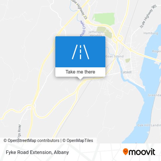 Fyke Road Extension map