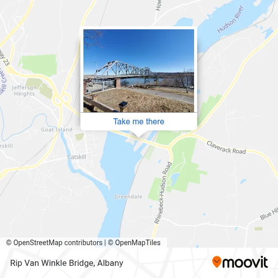 Rip Van Winkle Bridge map