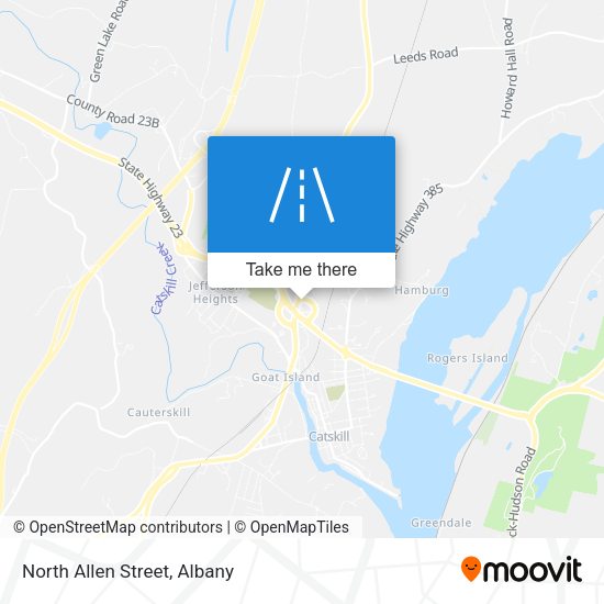 North Allen Street map