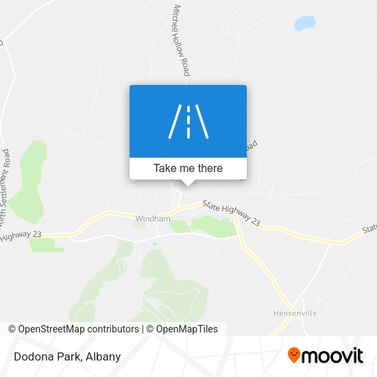 Mapa de Dodona Park