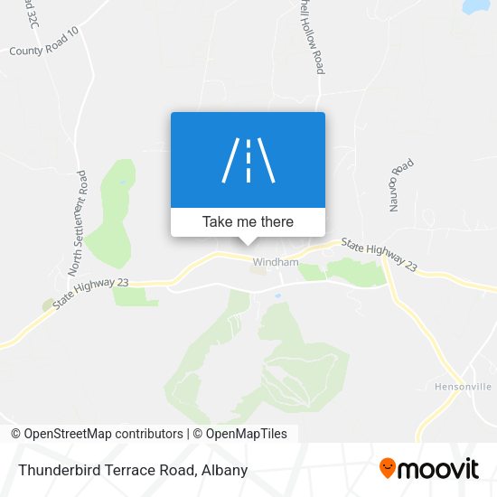 Mapa de Thunderbird Terrace Road