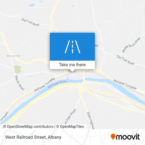 West Railroad Street map