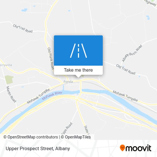 Upper Prospect Street map