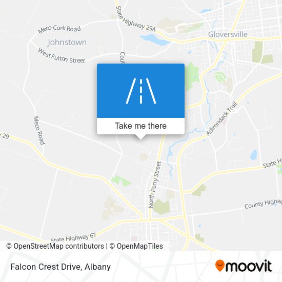 Mapa de Falcon Crest Drive