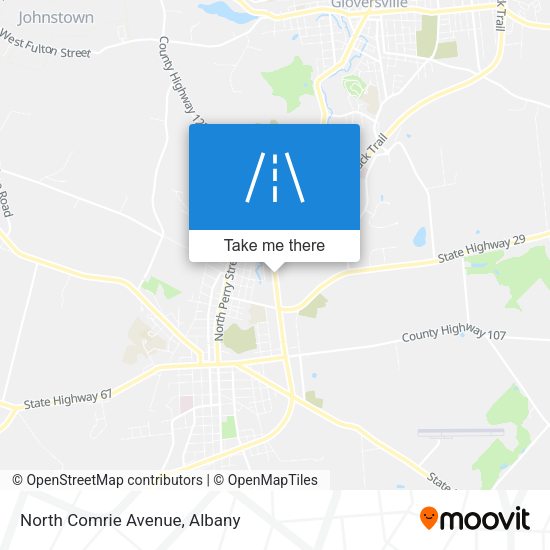 North Comrie Avenue map