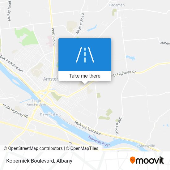 Kopernick Boulevard map