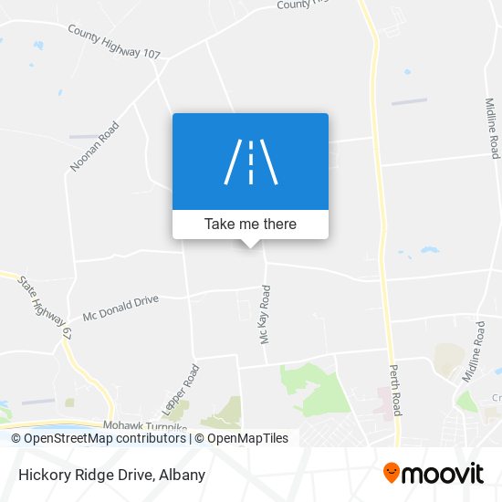 Mapa de Hickory Ridge Drive