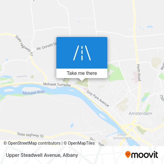 Upper Steadwell Avenue map