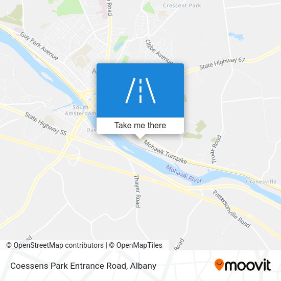 Mapa de Coessens Park Entrance Road