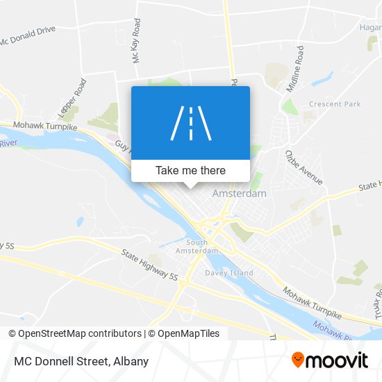 MC Donnell Street map