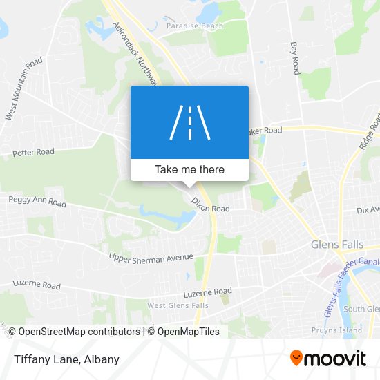 Mapa de Tiffany Lane