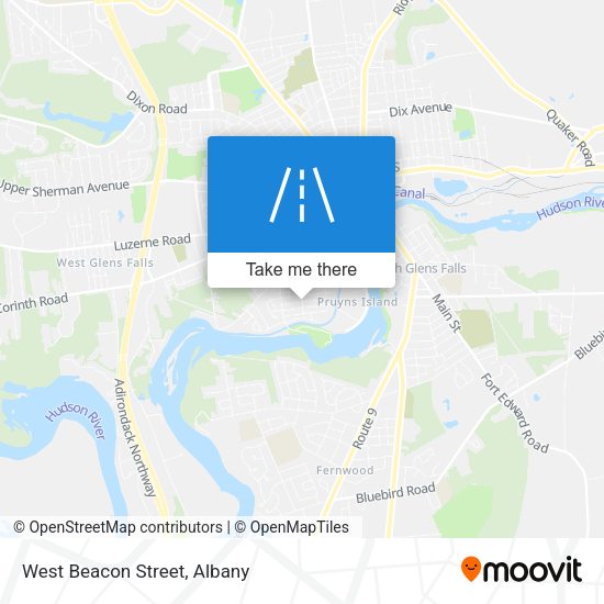 West Beacon Street map