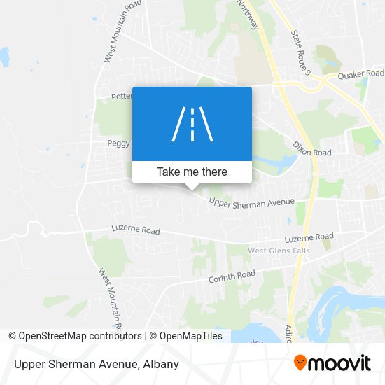 Mapa de Upper Sherman Avenue