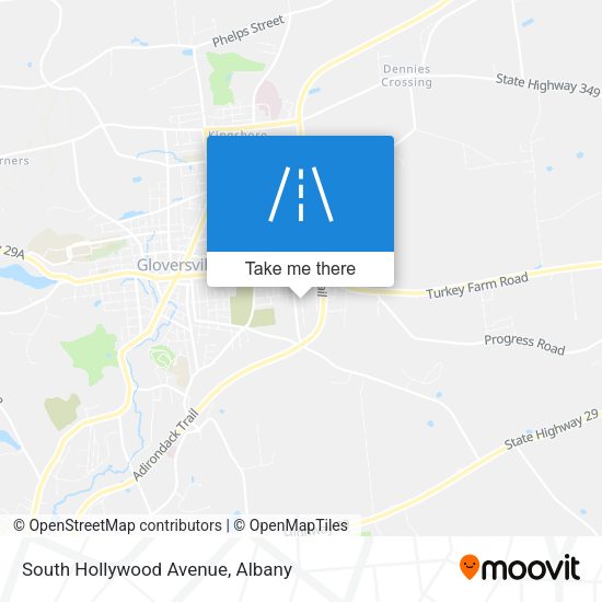 Mapa de South Hollywood Avenue